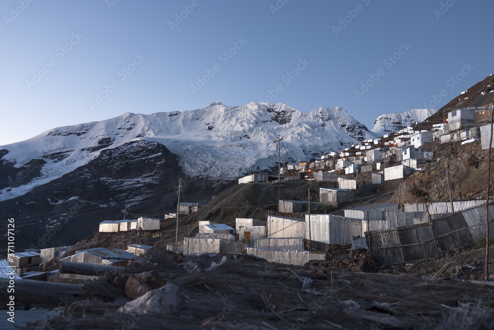 La Rinconada, Peru.  Residents of the world's highest city face great hardships in their seach for gold.