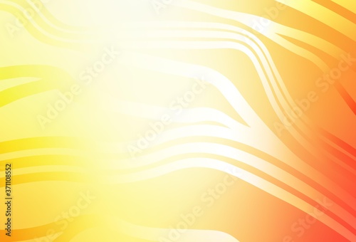 Light Red, Yellow vector pattern with wry lines.