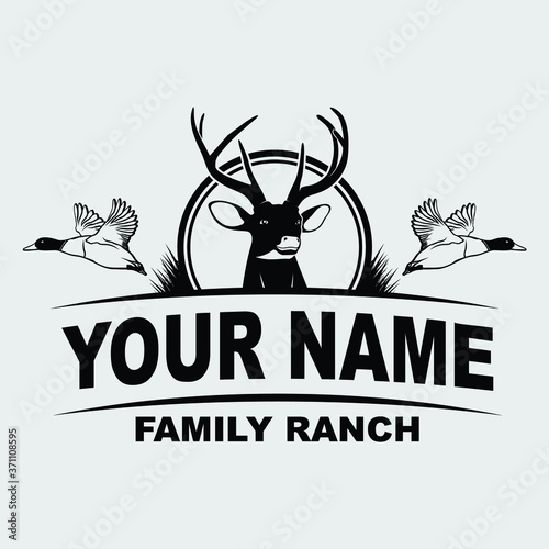The family ranch illustration vector