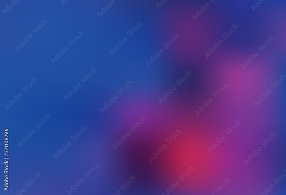 Dark Blue, Red vector colorful blur background.