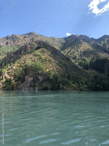 lake and mountains