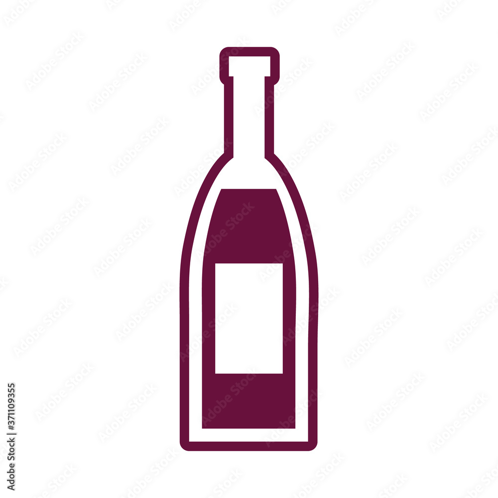 wine bottle drink line style icon wine bottle drink line style icon
