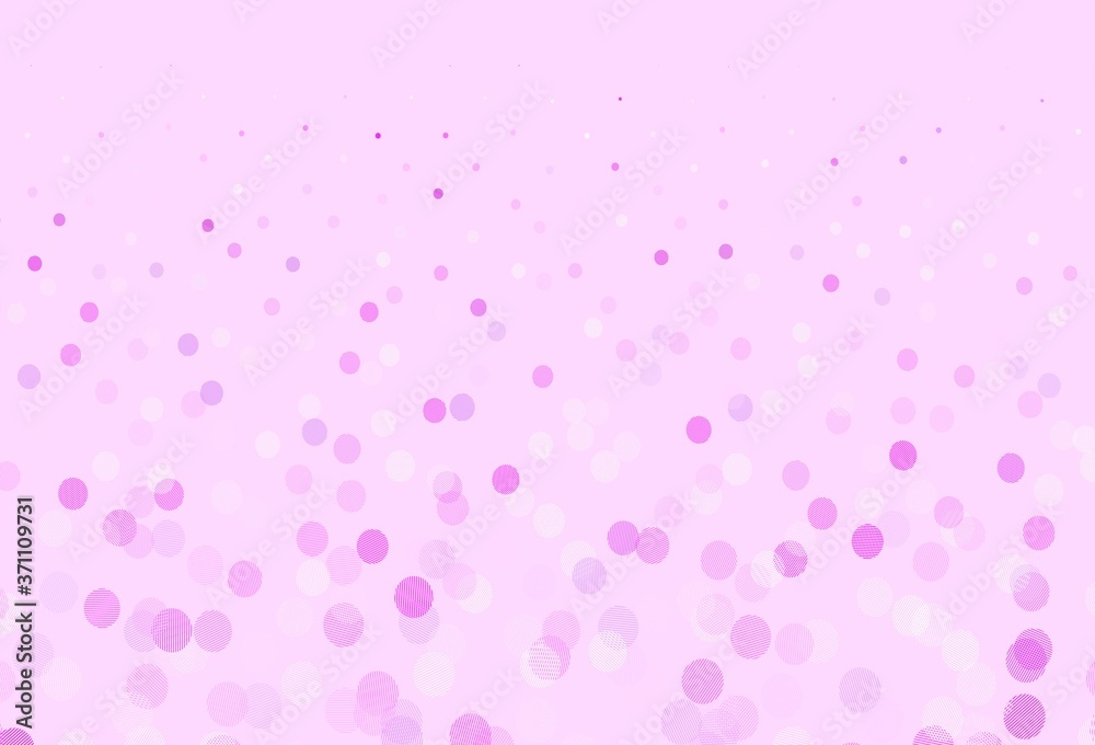 Light Purple, Pink vector pattern with spheres.