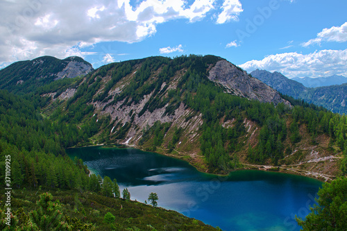 Fototapeta Naklejka Na Ścianę i Meble -  lake in the mountains, Tauplitzalm Austria