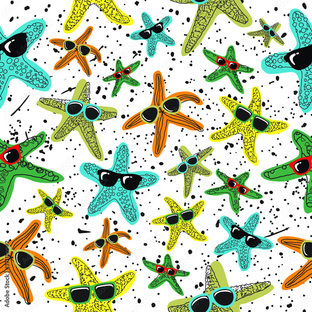 Obraz premium Starfish Pattern