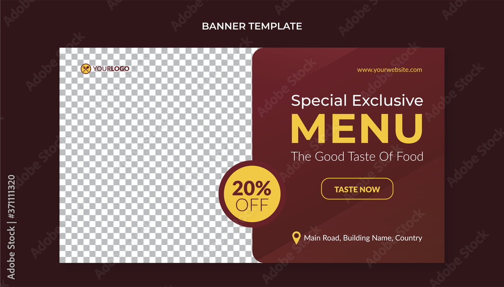 Special menu food banner template for restaurant and cafe Special menu food banner template for restaurant and cafe