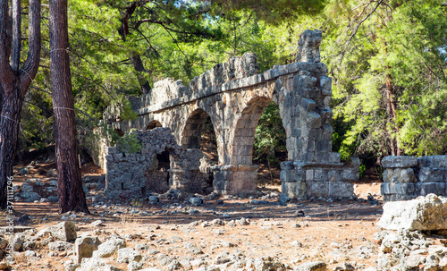 Ruins of ancient city of Phaselis  Antalya Turkey