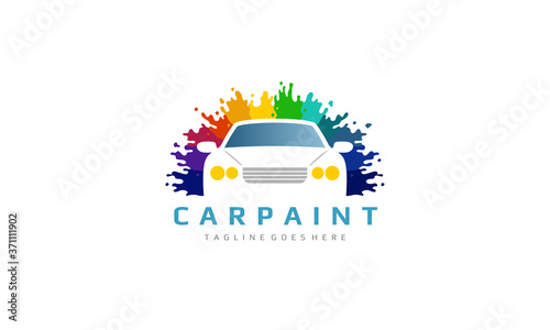 Colorful Car Paint Logo - Car Splash Color Vector Illustration