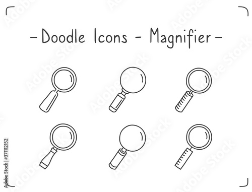 Doodle Icons - Magnifying Glass