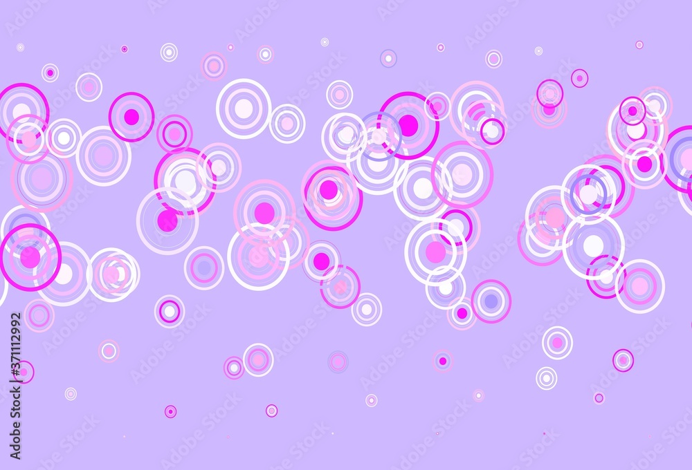 Light Purple, Pink vector backdrop with dots, lines.