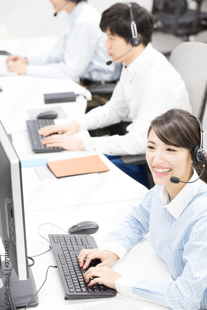 Fototapeta premium コールセンター