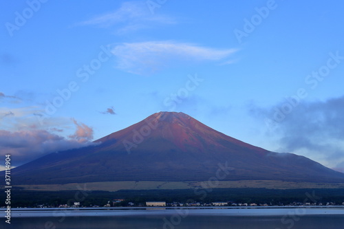 Mt.Fuji  when it has a red appearance 
