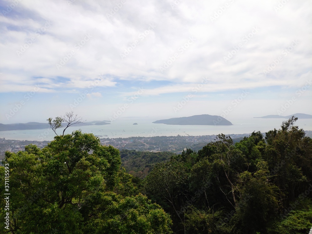 Beautiful viewpoint of Phuket Island.