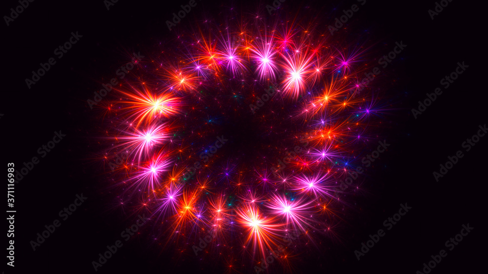 3D rendering abstract round light background 3D rendering abstract round light background