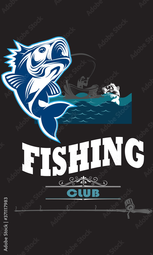 Fishing Club T-shirt Design Fishing Club T-shirt Design