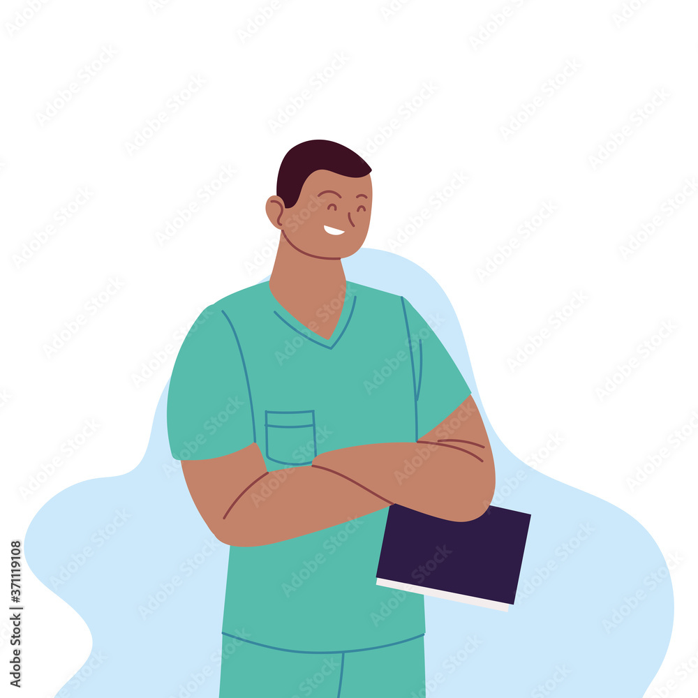 man doctor with uniform vector design man doctor with uniform vector design