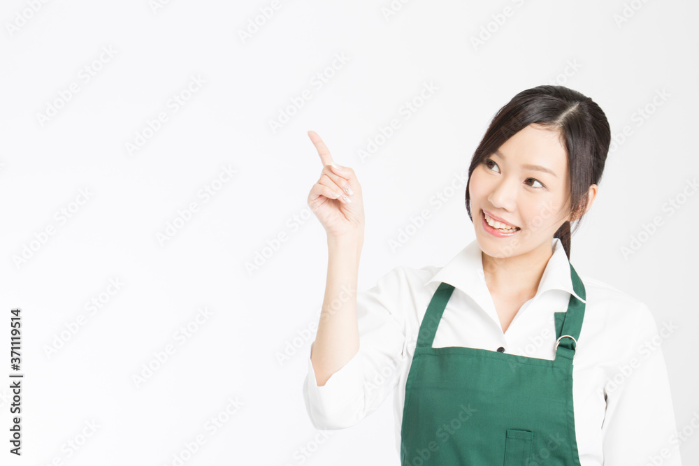 女性カフェ店員 女性カフェ店員
