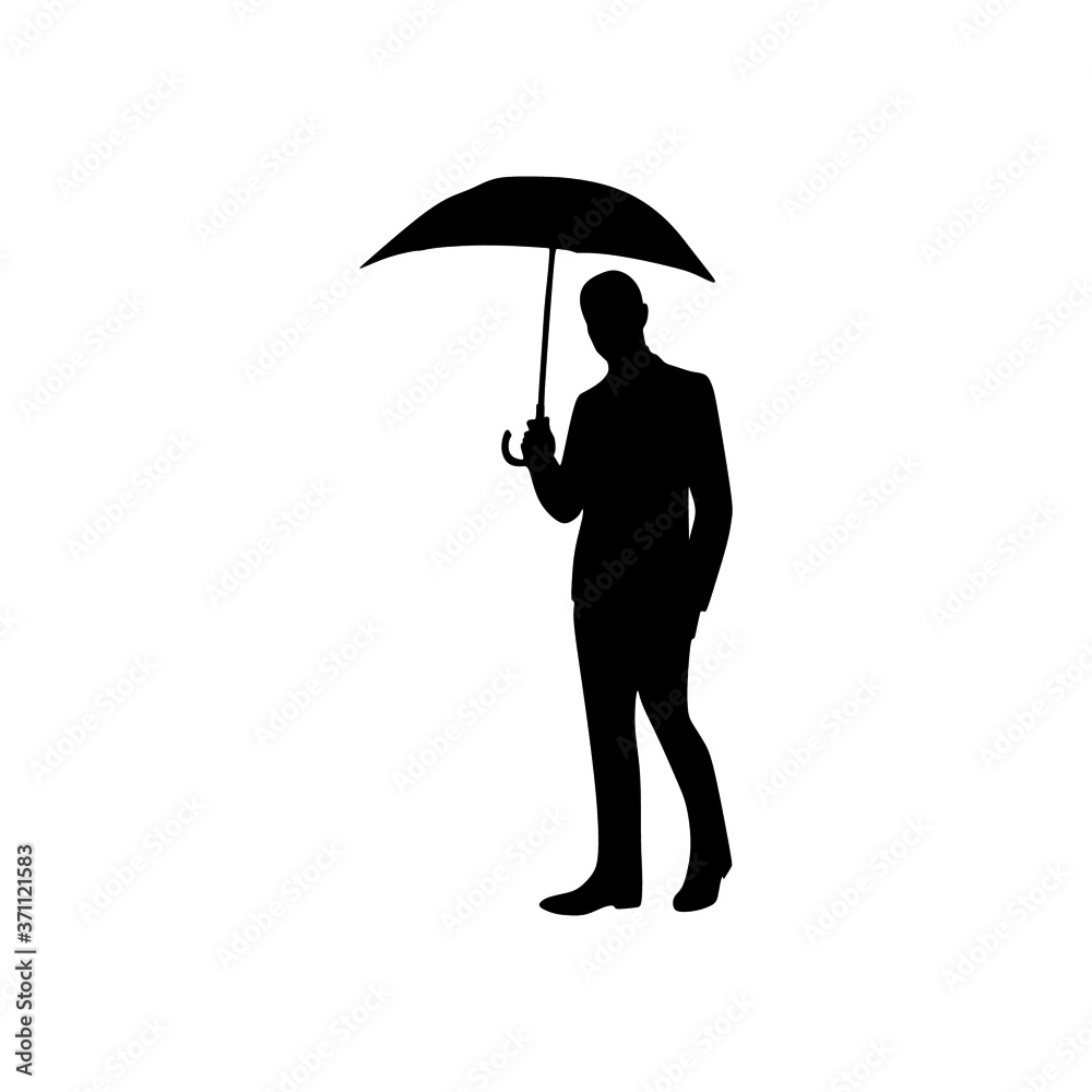 silhouette umbrella