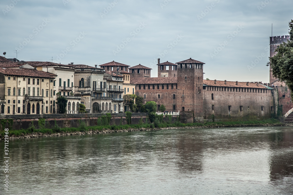 View of Verona from the Adige embankment