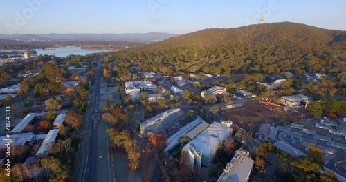 Drone shot over Canberra photo