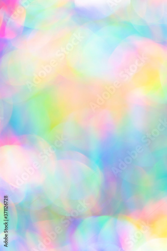 Fototapeta Naklejka Na Ścianę i Meble -  close up blurred bokeh detail of holographic foil