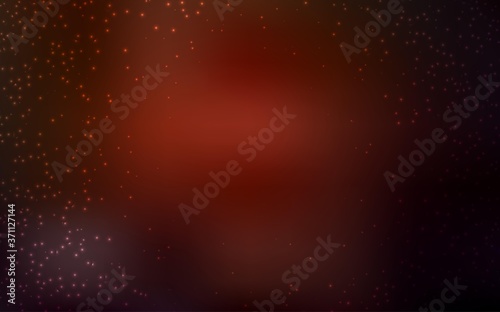Dark Red vector layout with cosmic stars. Shining colored illustration with bright astronomical stars. Smart design for your business advert.
