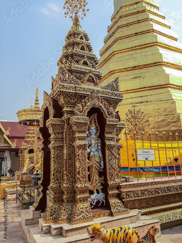 Within Wat Phra That Cho Hae is an ancient sacred temple to worship of Phrae province in Thailand