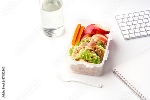 Healthy lunch in container