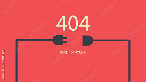 404 error page not found, lost, sorry, network, erro concept, vector illustration design