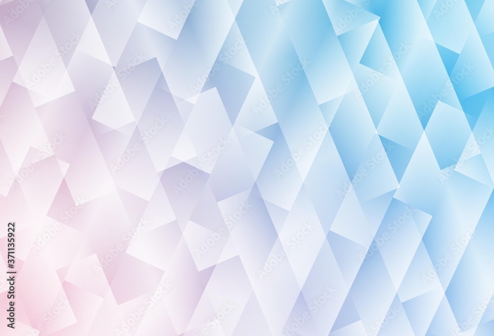 Obraz premium Light Pink, Blue vector layout with lines, rectangles.