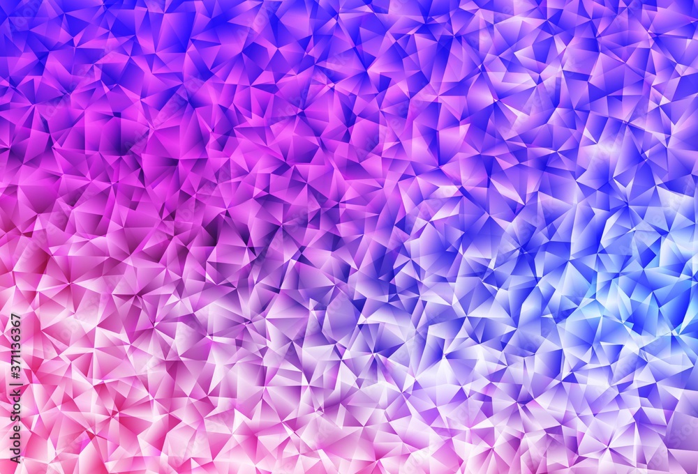 Light Pink, Blue vector shining triangular layout. Light Pink, Blue vector shining triangular layout.