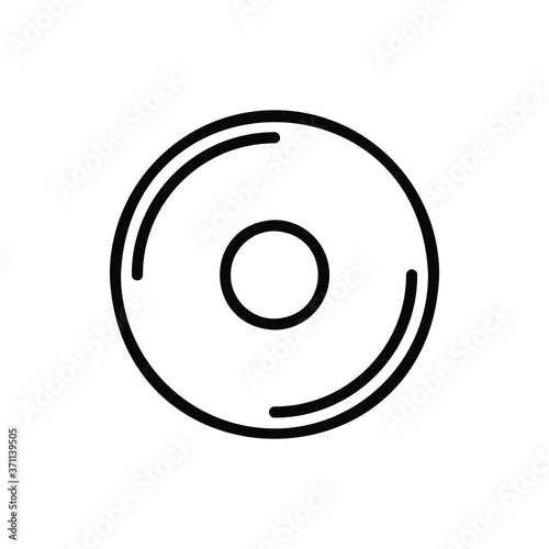 Storage, Compact Disk Icon Logo Vector Isolated. Computer and Hardware Icon Set. Editable Stroke and Pixel Perfect.