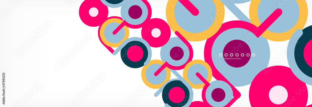 Circles and lines abstract background for covers, banners, flyers and posters and other templates