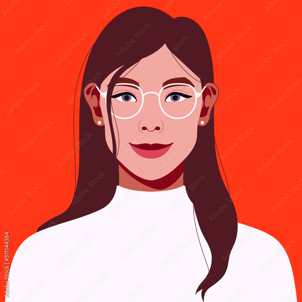 Portrait of a beautiful female office worker. Confident young woman in ...