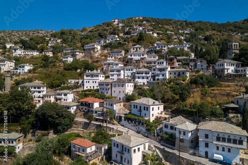 Aerial view at Makrinitsa village of Pelion, Greece © ververidis