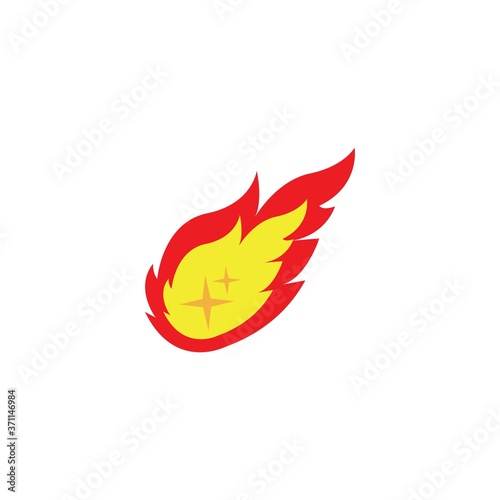 meteor vector icon illustration design