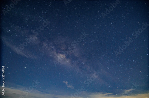 beautiful galaxy of milkyway at night