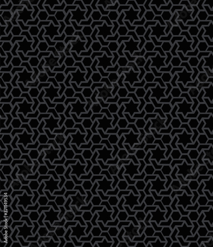Wallpaper Mural Seamless geometric pattern with stars Torontodigital.ca