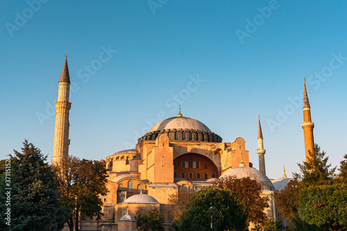 Exterior view of the Hagia Sophia Museum. (Old church and Mosque)