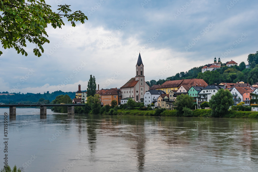 Blick auf Innstadt bei Passau