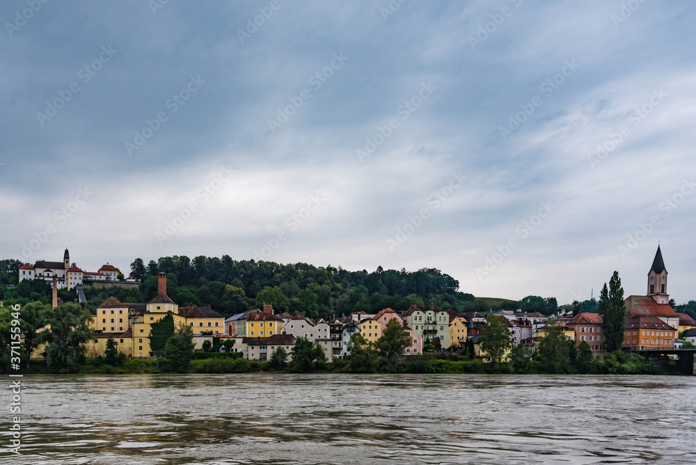 Blick von Passau auf Innstadt