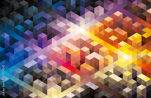 Abstract geometric shape colorful modern urban background.