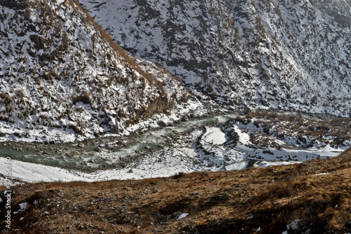 Riverbed on the Langtang Valley Floor, Nepal