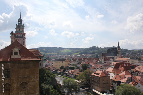 A peaceful old historical brick building a in cesky krumlov