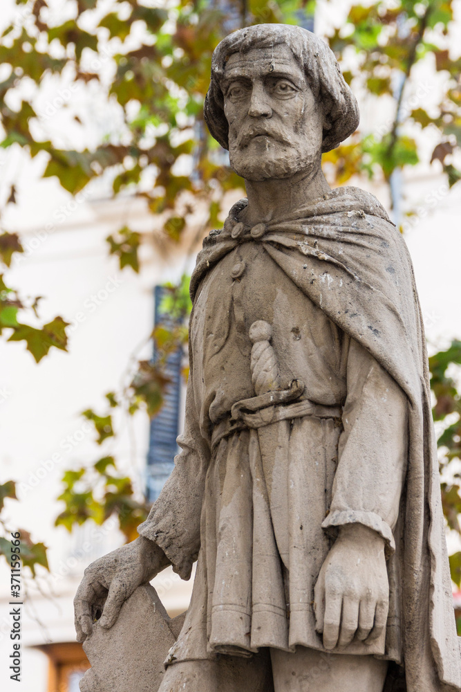 Jaume Ferrer, Autor: Joan Grauches ,1915 ,Piedra viva.,Plaça Drassana, Palma, Mallorca, balearic islands, spain, europe Jaume Ferrer, Autor: Joan Grauches ,1915 ,Piedra viva.,Plaça Drassana, Palma, Mallorca, balearic islands, spain, europe
