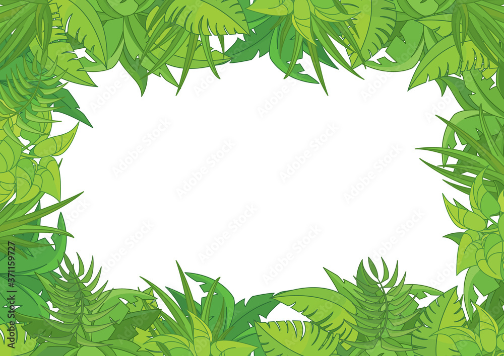Jungle on white background Jungle on white background