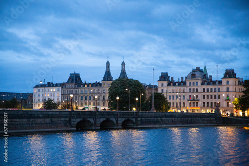 The lakes at Copenhagen by Night