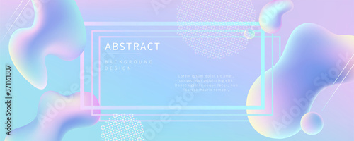 Futuristic fluid banner design