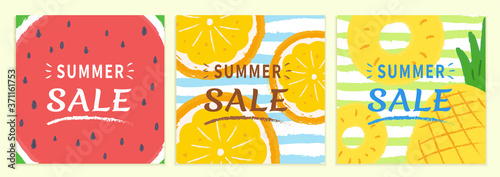 Summer sale cover template