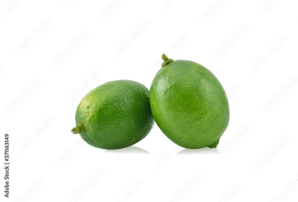 Limes isolated on white background Limes isolated on white background